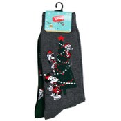 Wholesale - 2pk MERRY MICKEY AND FRIENDS SOCKS SIZE 10-13, UPC: 193159154202